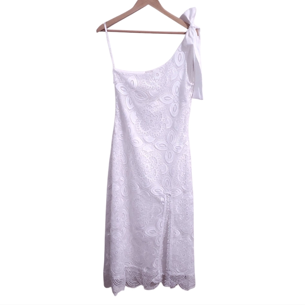 WAIMARI Manglar White Lace Maxi Dress S Resort Wear Bridal Shower Bachelorette - Picture 5 of 16
